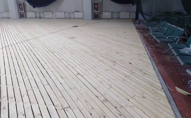 枫木木地板篮球馆施工技术方案