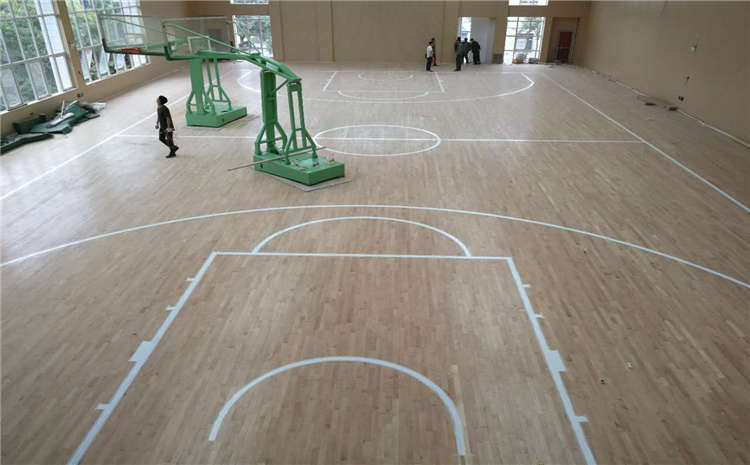 22厚木地板篮球场单层龙骨结构