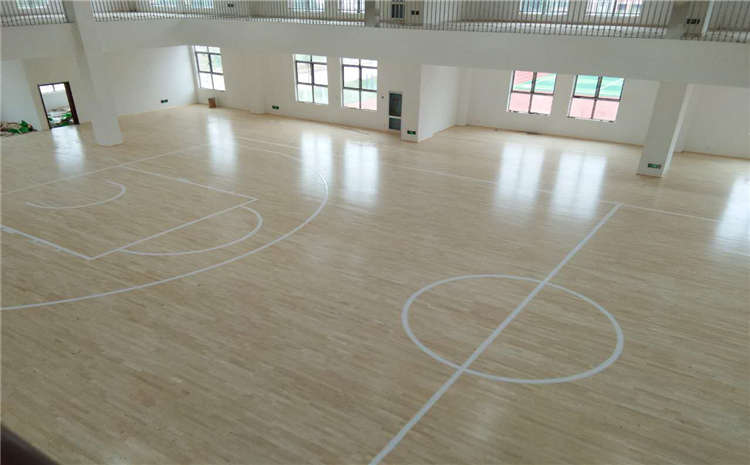 俄勒冈松运动篮球地板双层龙骨结构