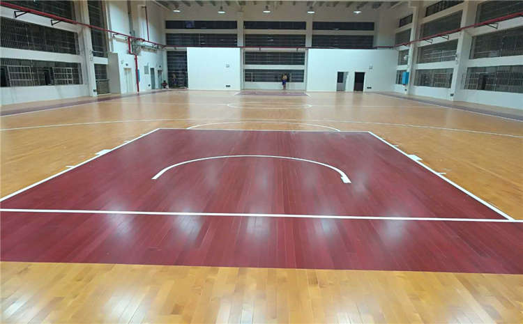橡胶木运动篮球地板结构