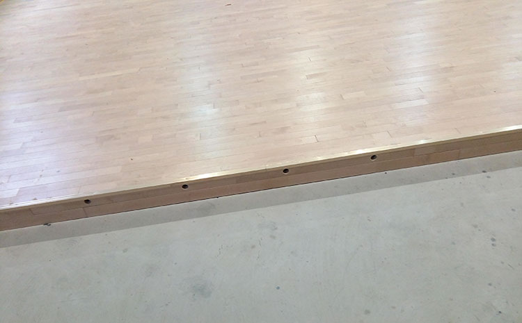 橡胶木舞台运动木地板厂家报价表