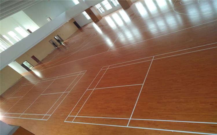 20厚木地板篮球场翻新施工