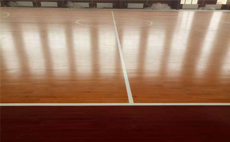 枫桦木篮球场木地板施工工艺