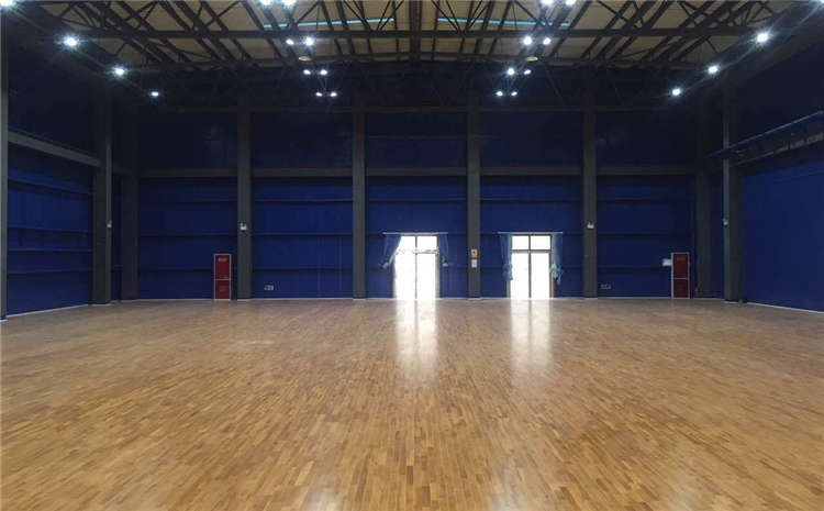 硬木企口木地板篮球场结构