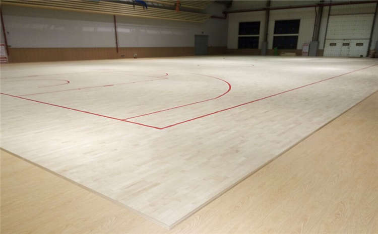 22厚篮球场实木地板安装工艺