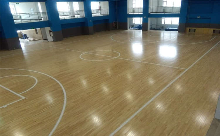 20厚木地板篮球场双层龙骨结构
